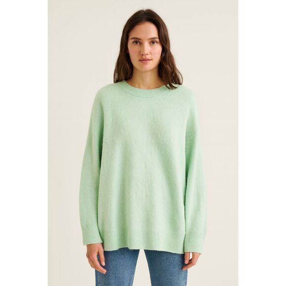 & OTHER STORIES Alpaca Oversized Crewneck Sweater Mint Green X-Small - Picture 1 of 5